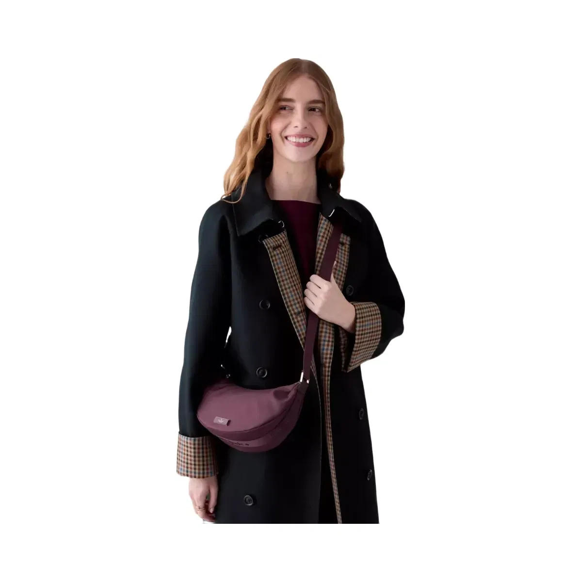 Kate Spade Carter Mini Sling Crossbody Bag Deep Cherry