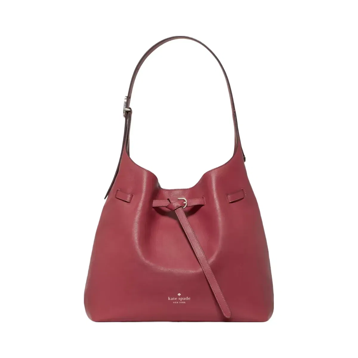 Kate Spade 454 Belted Large Shoulder Bag Red Jasper