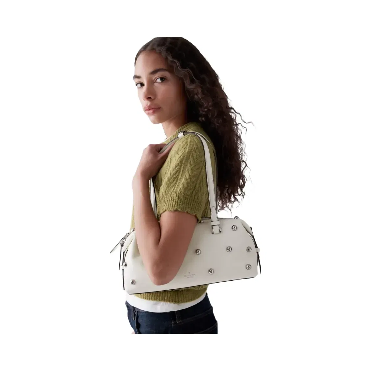 Kate Spade Billie Studded Shoulder Bag Meringue