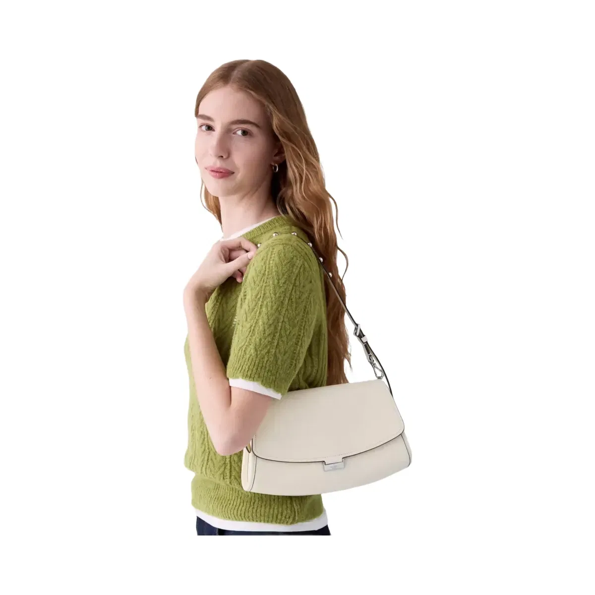 Kate Spade Ali Studded Shoulder Bag Meringue