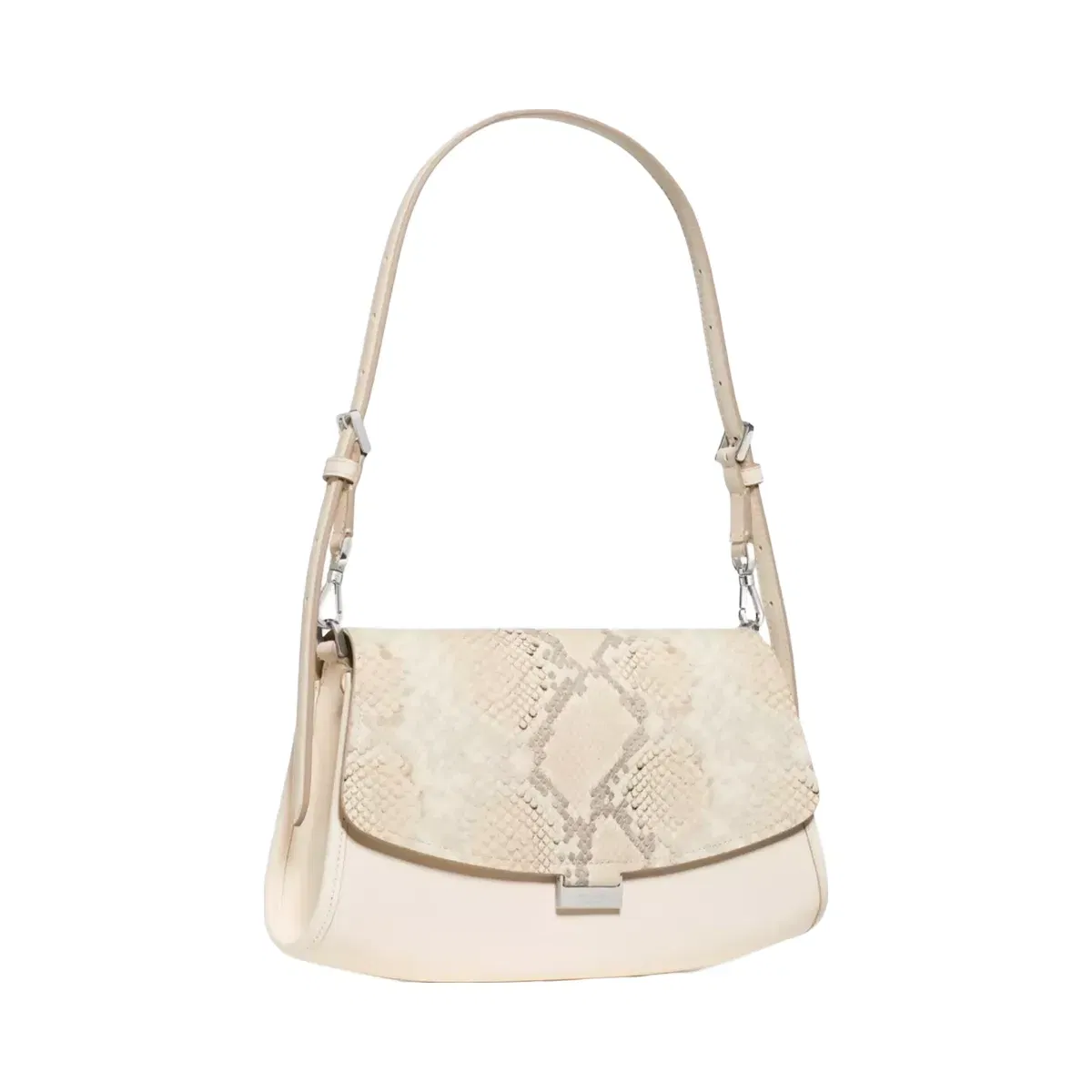 Kate Spade Ali Snake Embossed Shoulder Bag Natural Multi