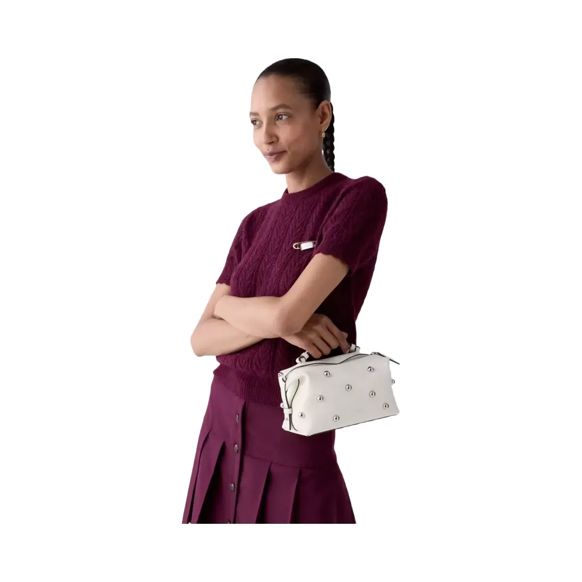 Kate Spade Billie Studded Crossbody Bag Meringue