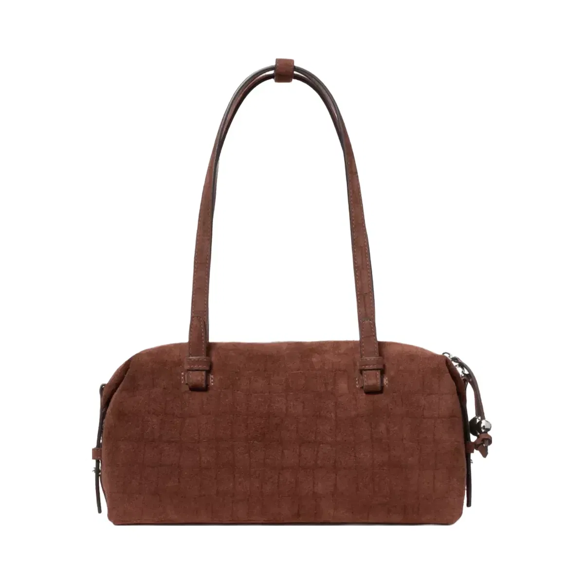 Kate Spade Billie Suede Croc Shoulder Bag Chocolate Truffle
