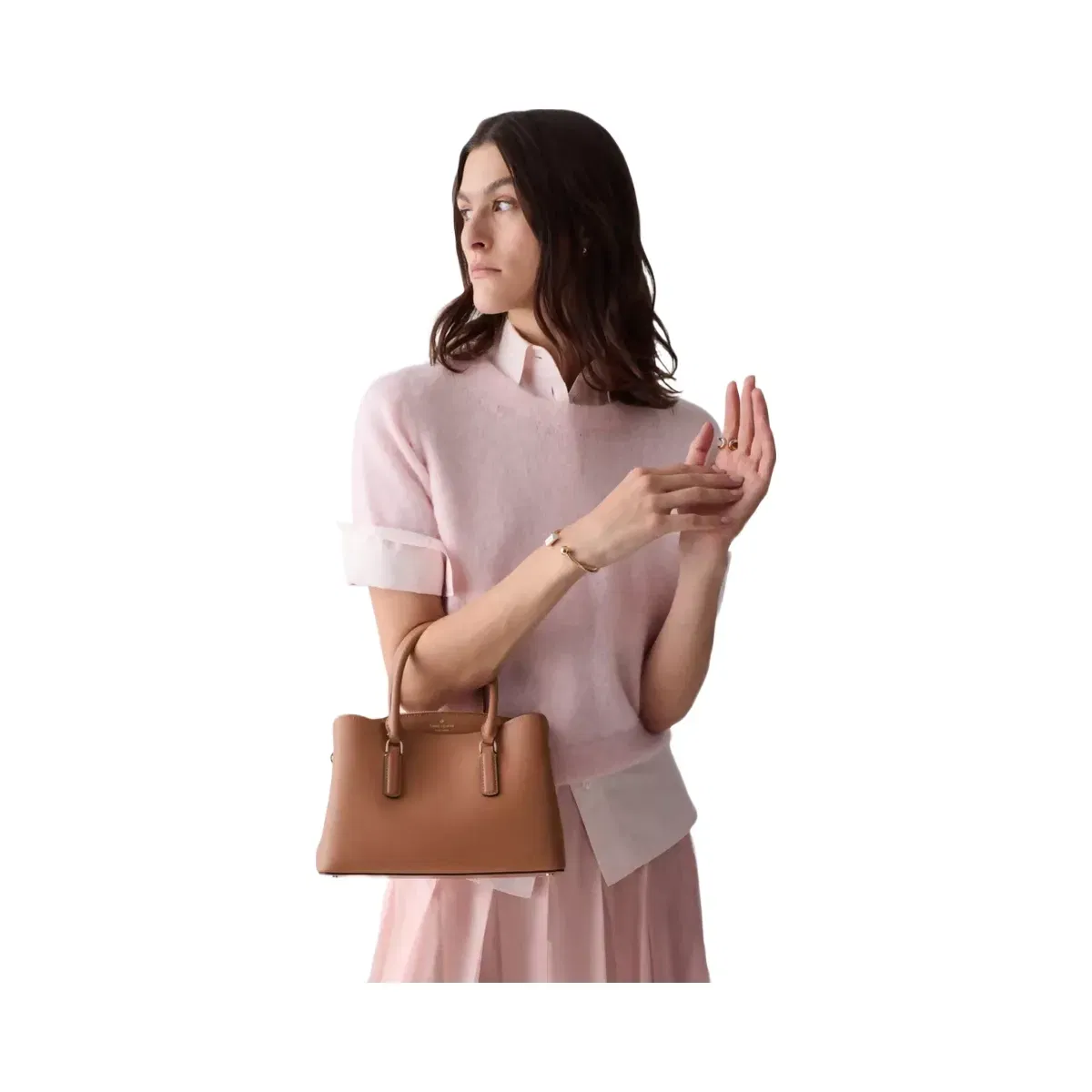 Kate Spade Thompson Street Small Satchel Bag Warm Gingerbread