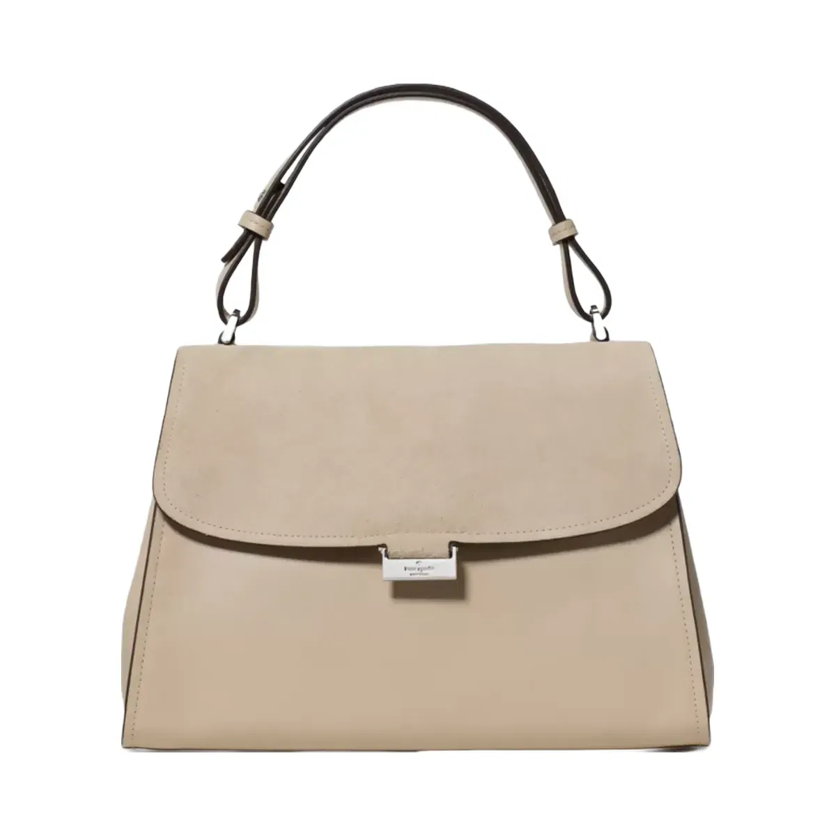 Kate Spade Riley Suede Top Handle Bag Light Sand