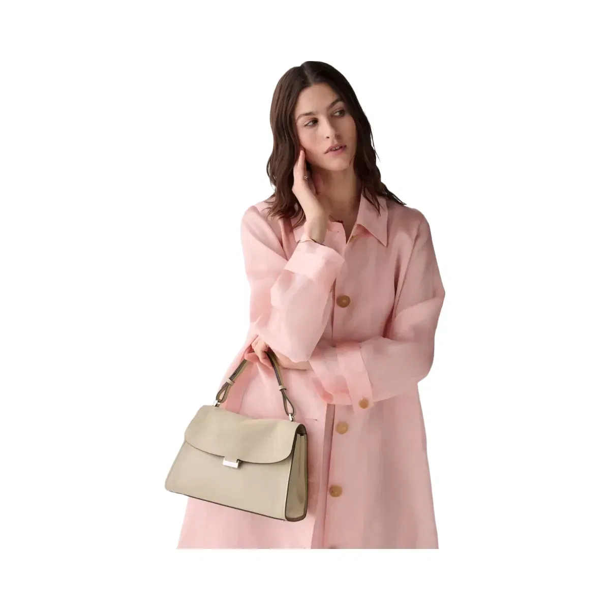 Kate Spade Riley Suede Top Handle Bag Light Sand