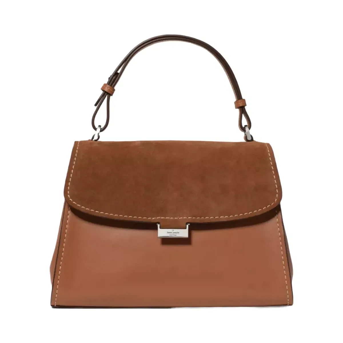 Kate Spade Riley Suede Top Handle Bag Warm Gingerbread