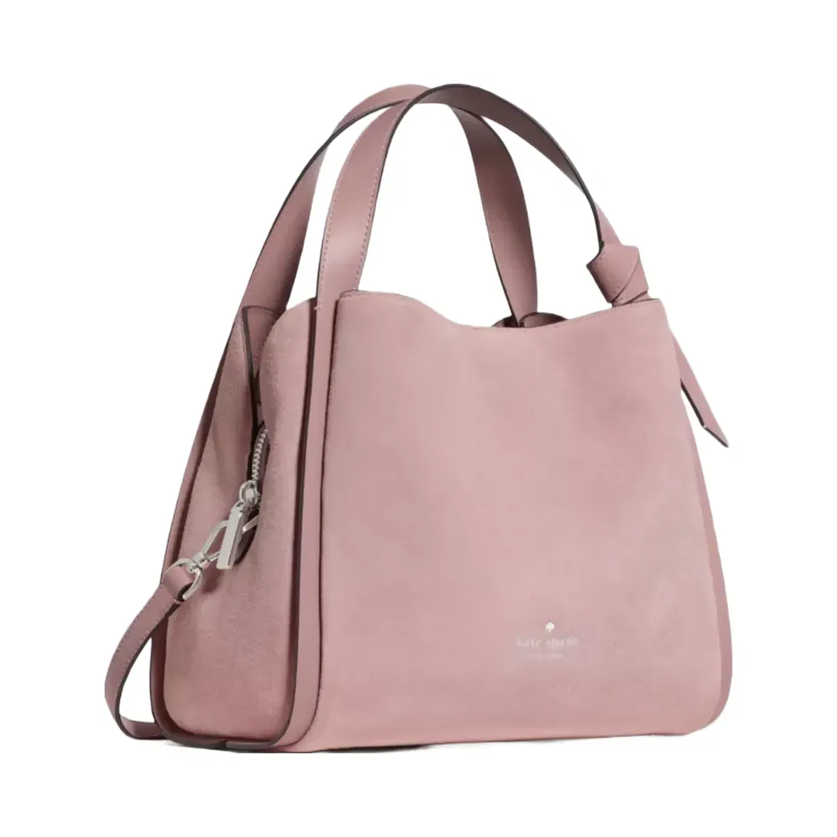 Kate Spade Knott Suede Carryall Bag Dusk Rose