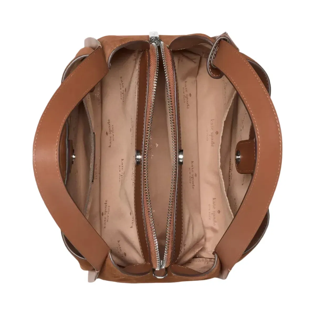 Kate Spade Knott Suede Carryall Bag Warm Gingerbread