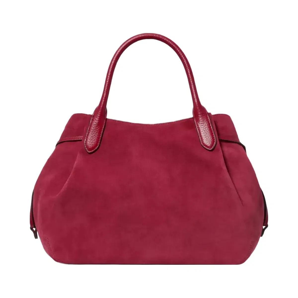 Kate Spade Dumpling Suede Large Satchel Bag Red Jam