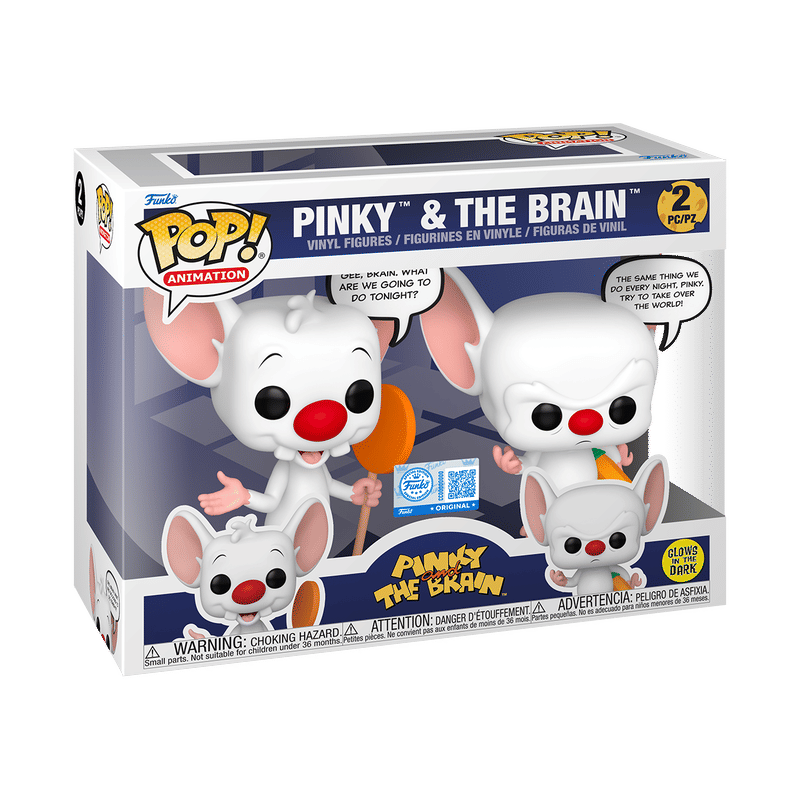 Pop! Pinky & the Brain 2-Pack (Glow)