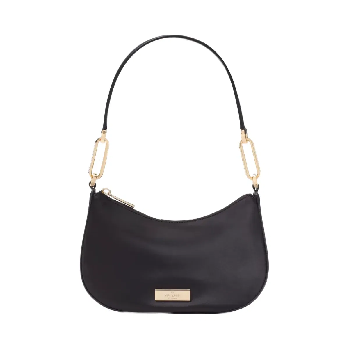 Kate Spade Nina Satin Shoulder Bag Black