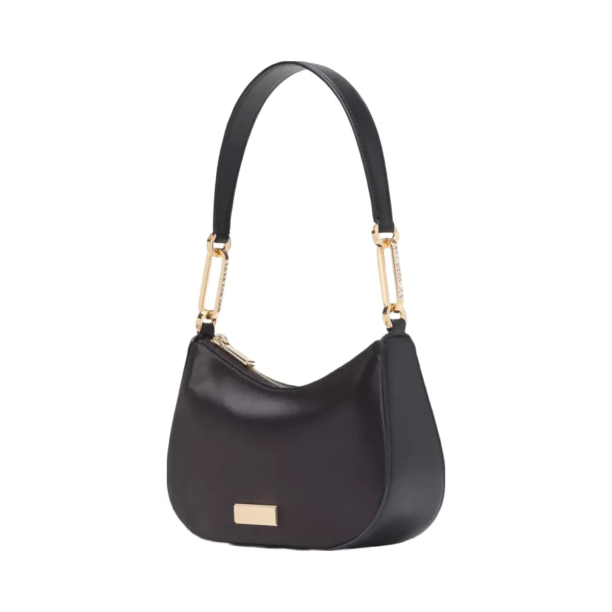 Kate Spade Nina Satin Shoulder Bag Black