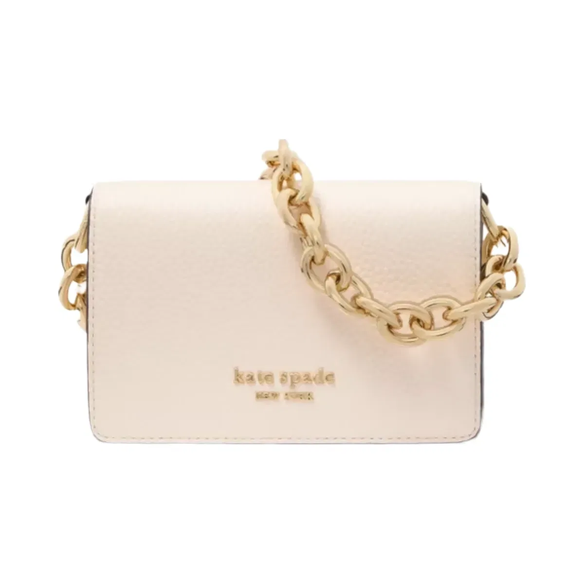 Kate Spade Natasha Chain Card Case Crossbody Parchment