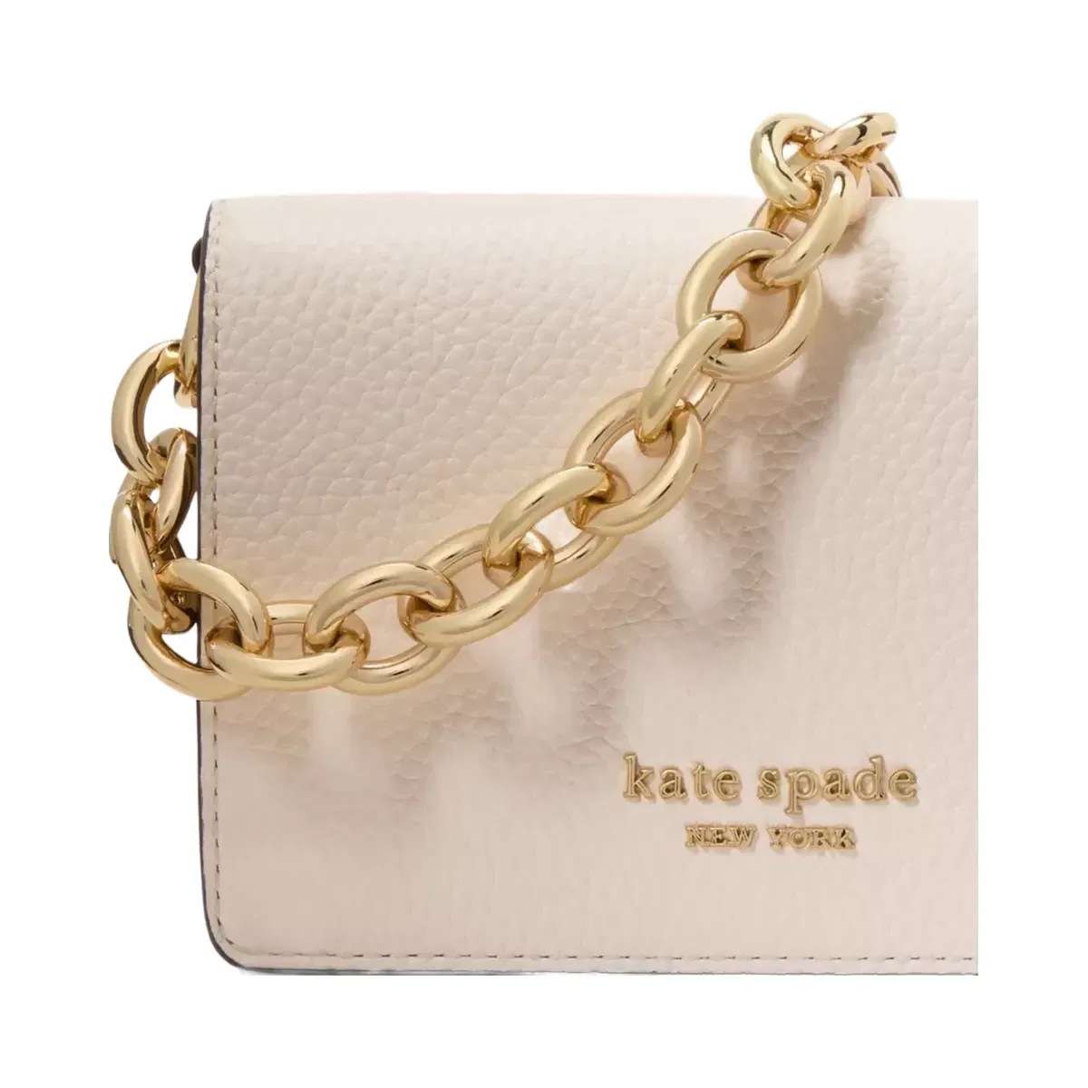 Kate Spade Natasha Chain Card Case Crossbody Parchment