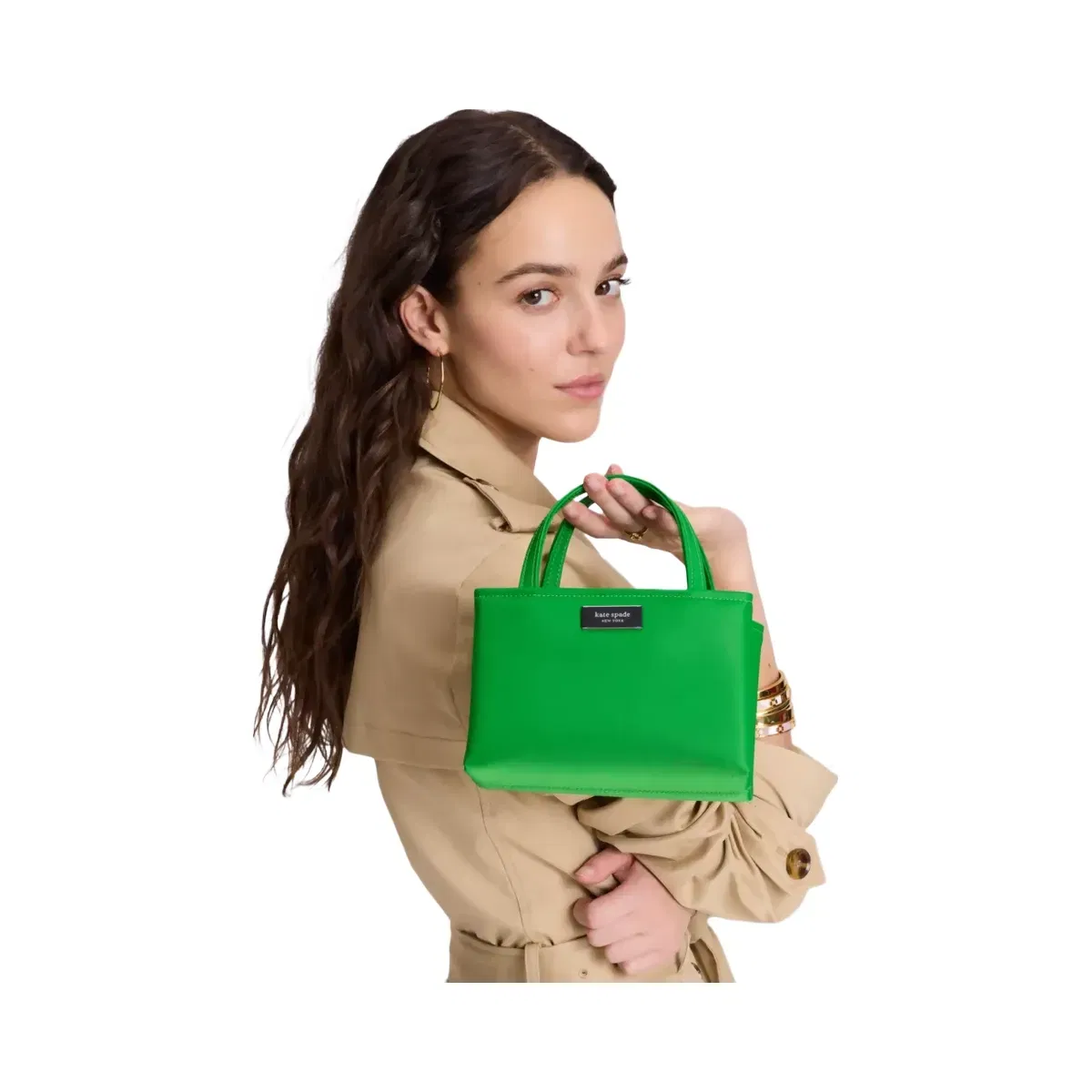 Kate Spade Sam Icon Ksnyl Mini Tote Bag Ks Green
