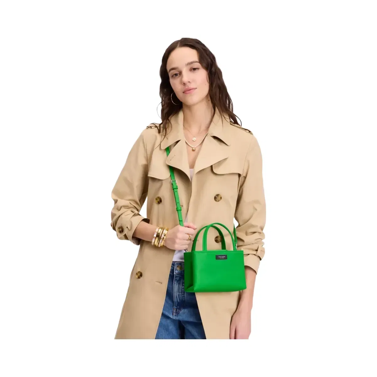 Kate Spade Sam Icon Ksnyl Mini Tote Bag Ks Green