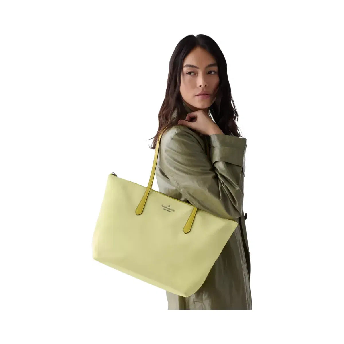 Kate Spade Kitt Nylon Medium Tote Tennis Ball Multi