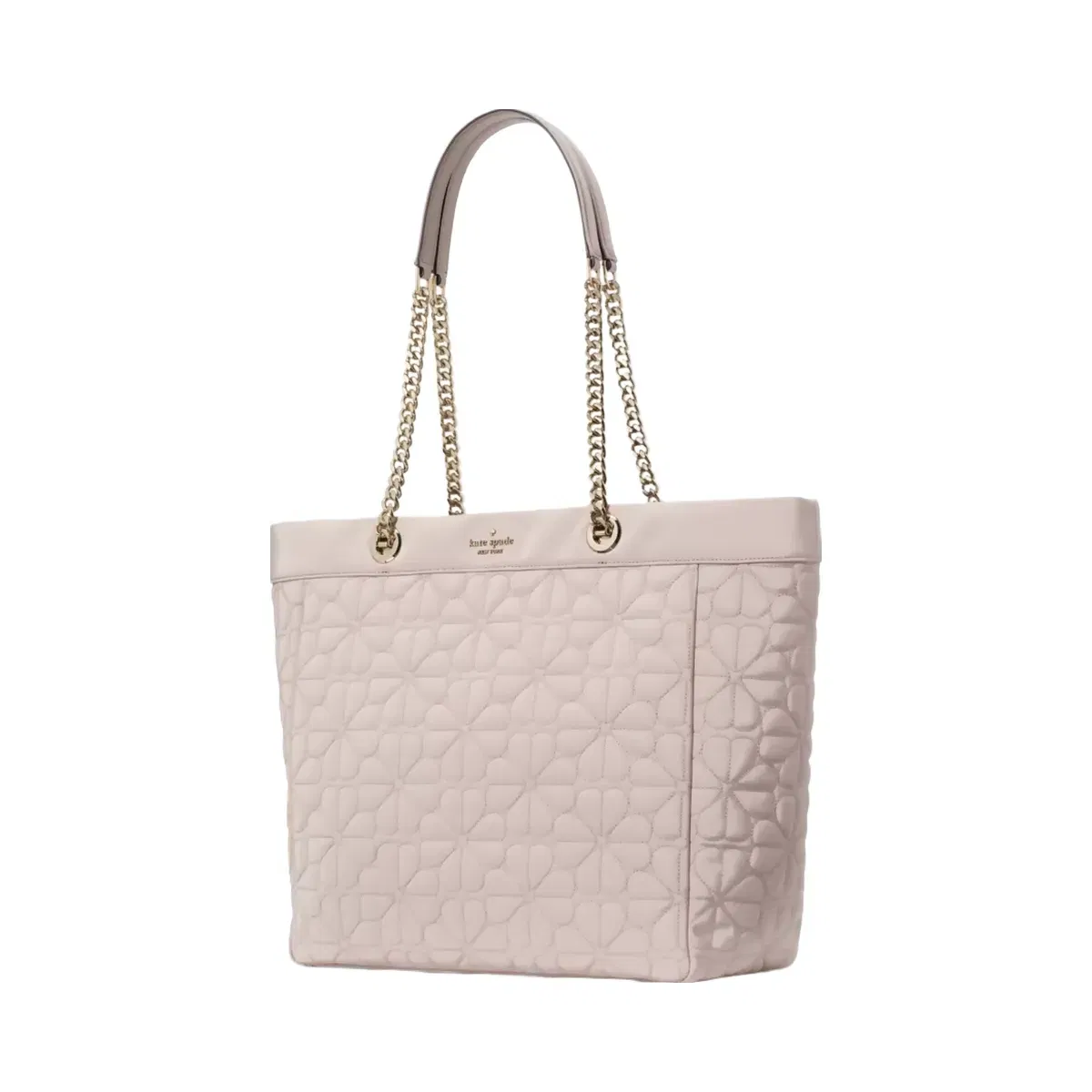 Kate Spade Spade Flower Quilted Fabric XL Tote Cozy Grey