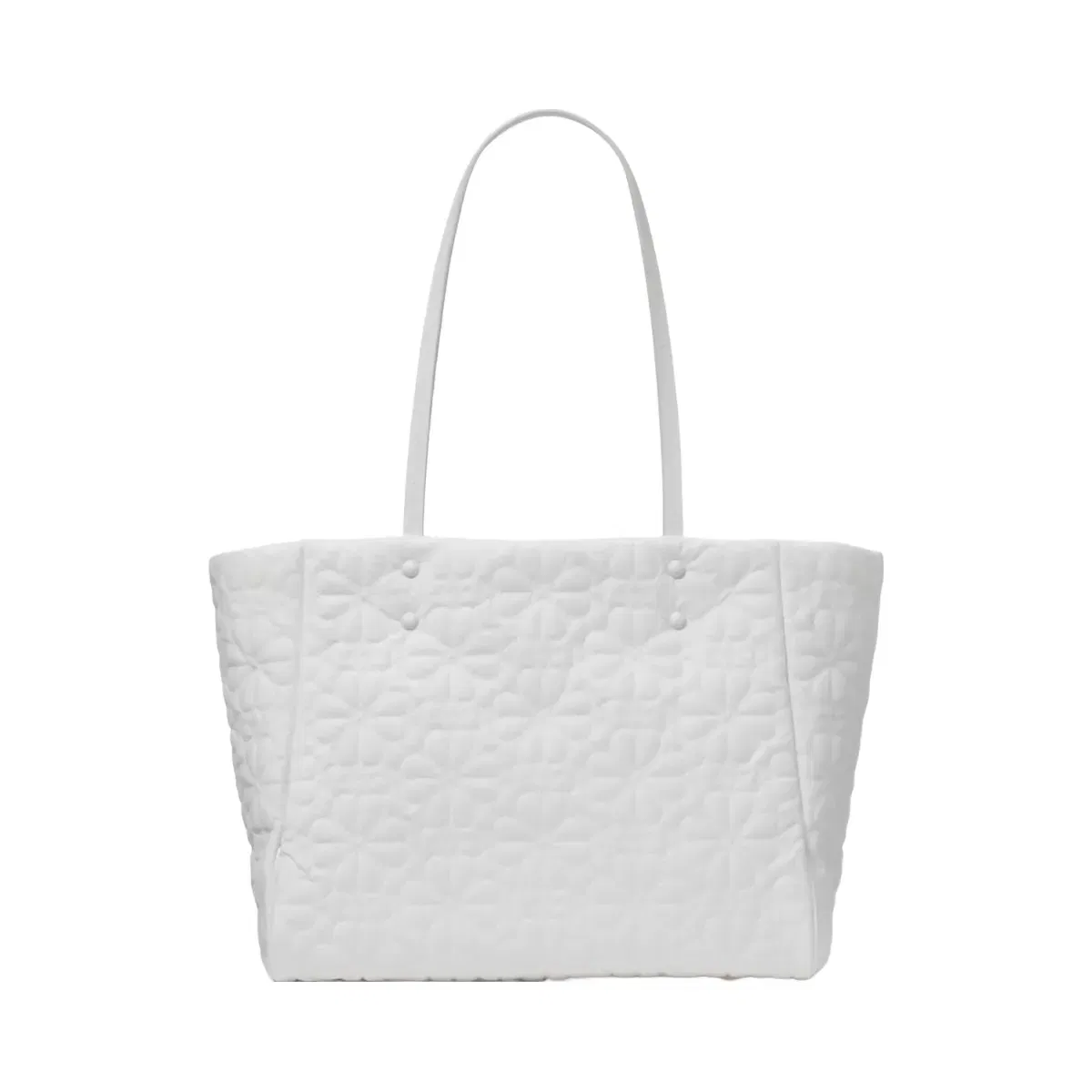 Kate Spade Tilly Quilted Medium Tote Bag White Dove