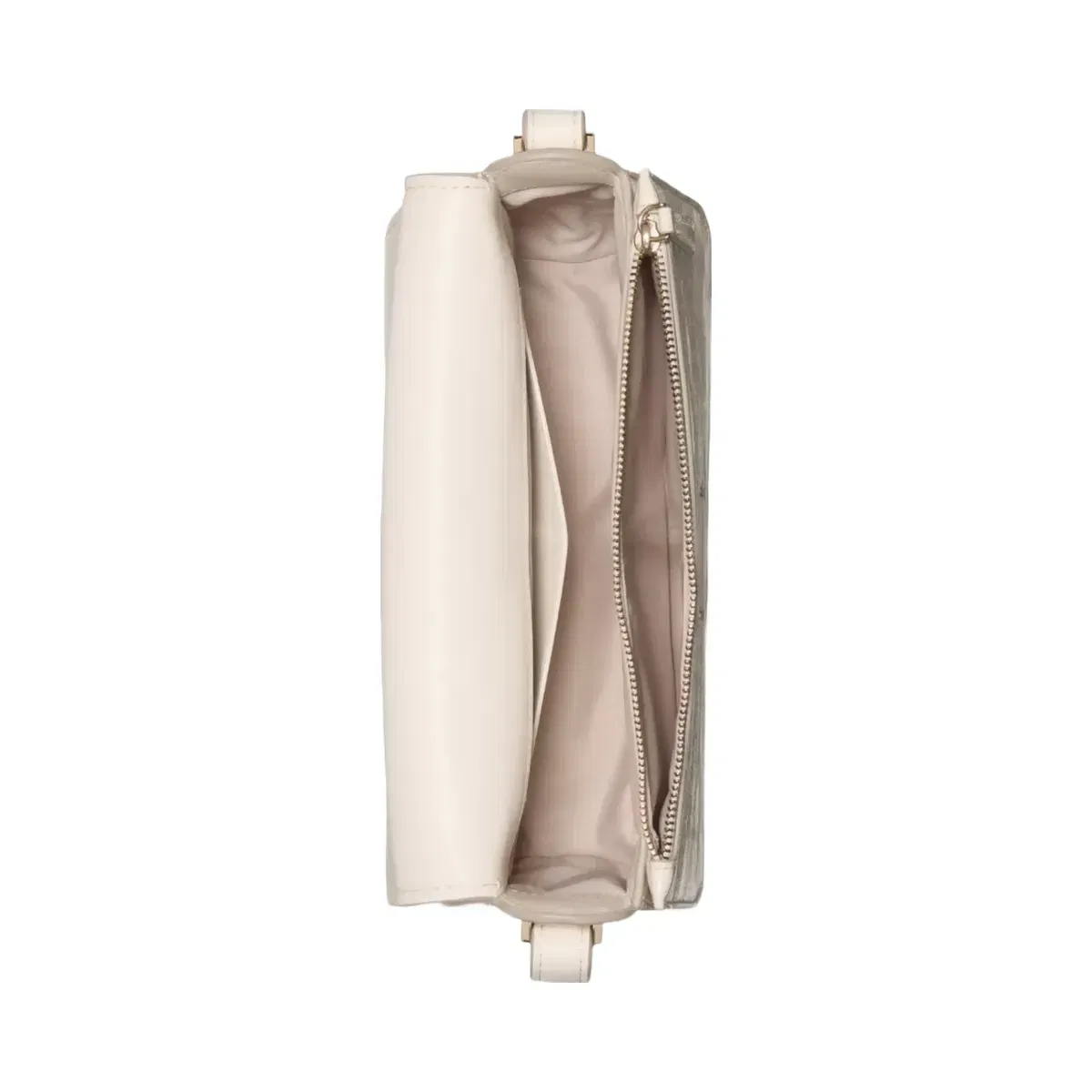 Kate Spade Liv Crinkle Patent Crossbody Bag Cashew Milk