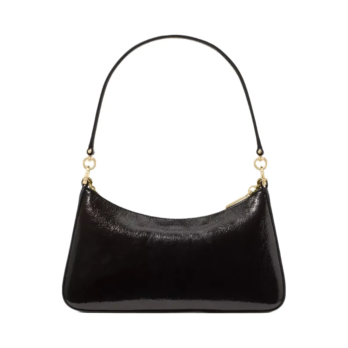 Kate Spade Margot Shiny Leather Shoulder Bag Black