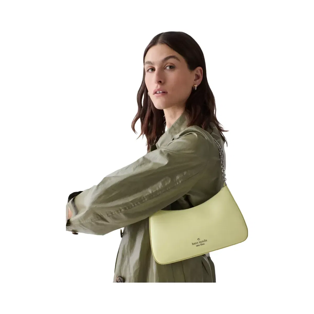 Kate Spade Margot Textured Leather Medium Convertible Crossbody Tennis Ball
