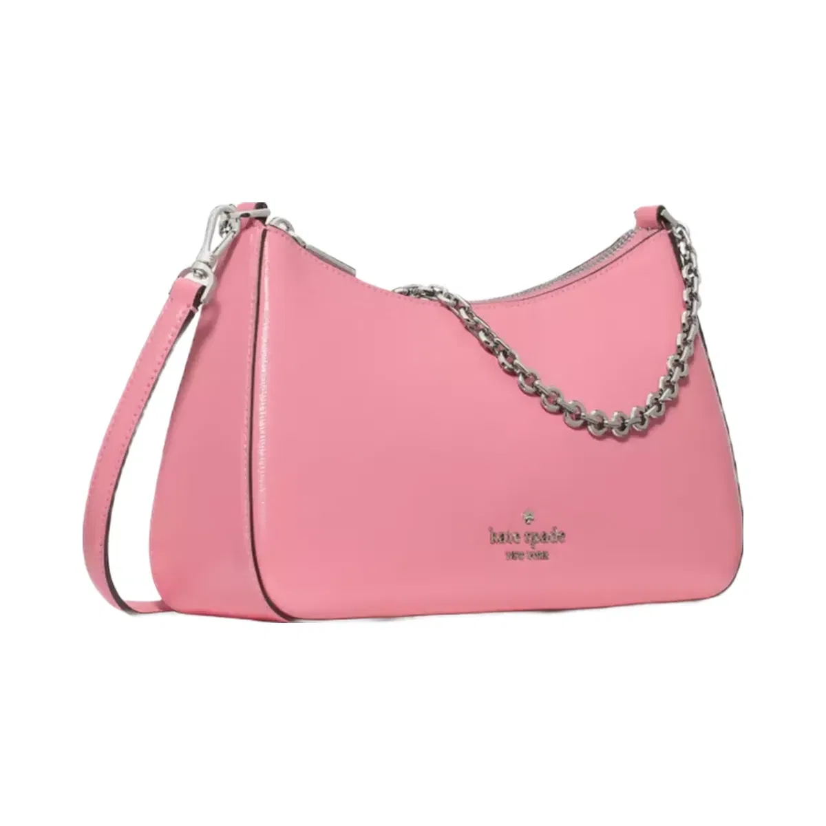 Kate Spade Margot Textured Leather Medium Convertible Crossbody Grapefruit Soda