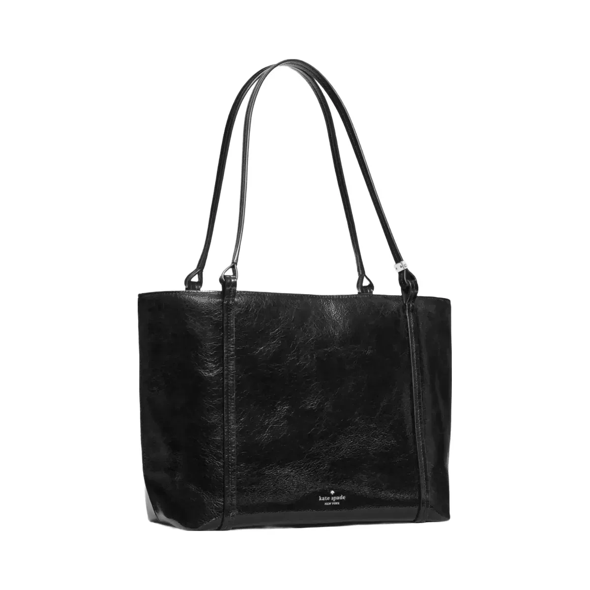 Kate Spade Marlowe Shiny Leather Tote Bag Black