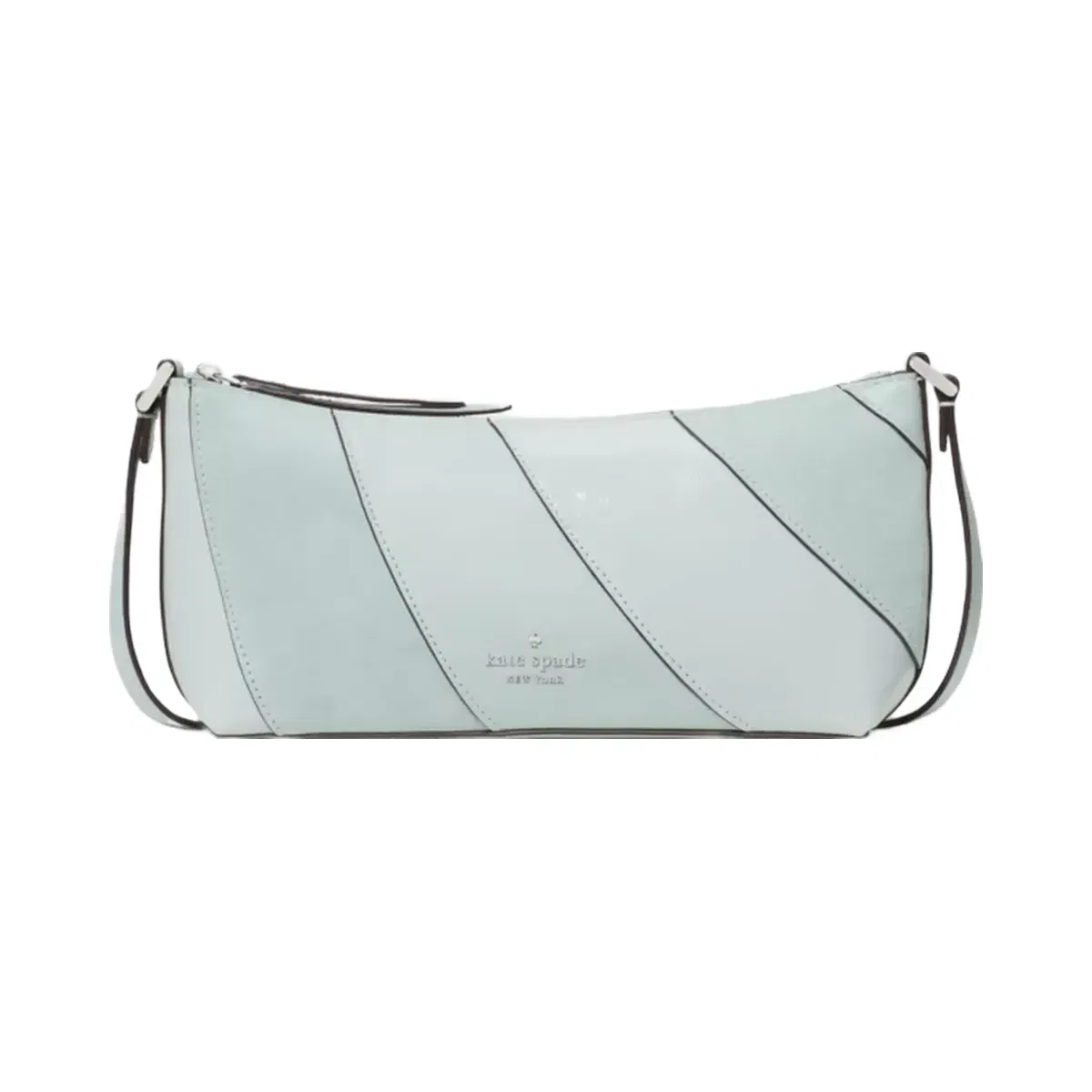Kate Spade Lenox Suede Mix Mini Crossbody Bag Lake Mist Multi