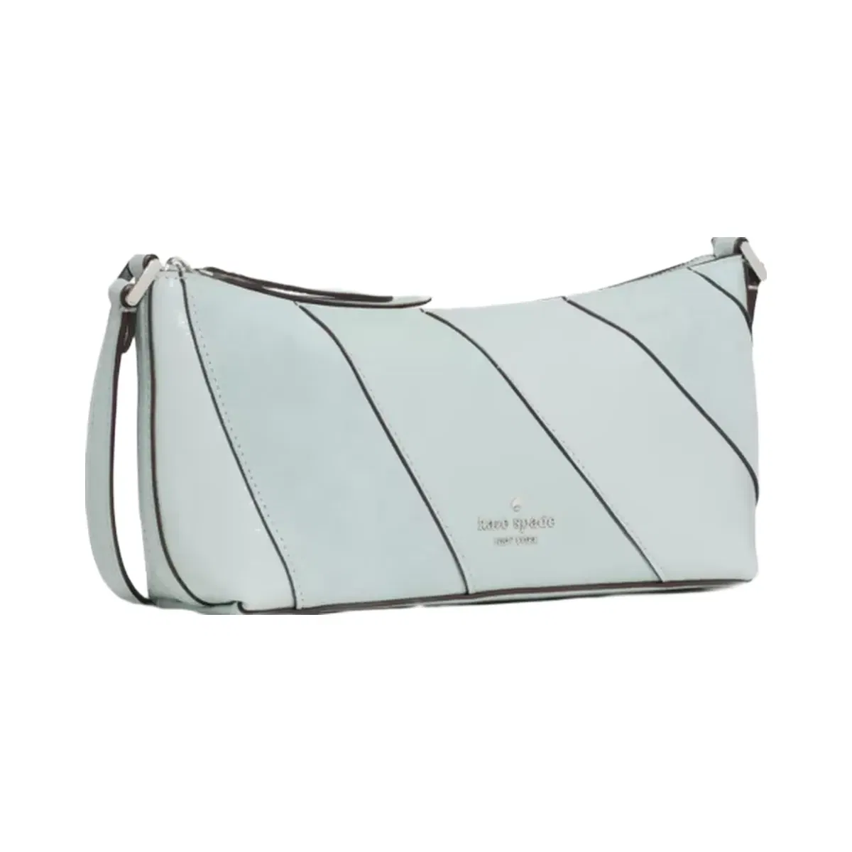 Kate Spade Lenox Suede Mix Mini Crossbody Bag Lake Mist Multi