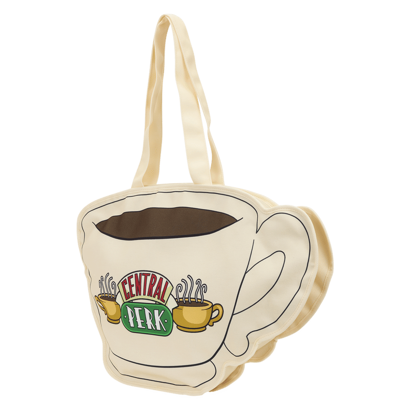 Friends Central Perk Coffee Cup Oversized Canvas Tote Bag