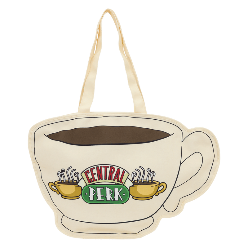 Friends Central Perk Coffee Cup Oversized Canvas Tote Bag