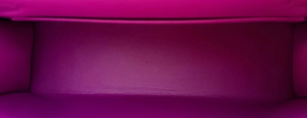 Rose Pourpre Chevre Mini Kelly 20 II Palladium Hardware, 2018