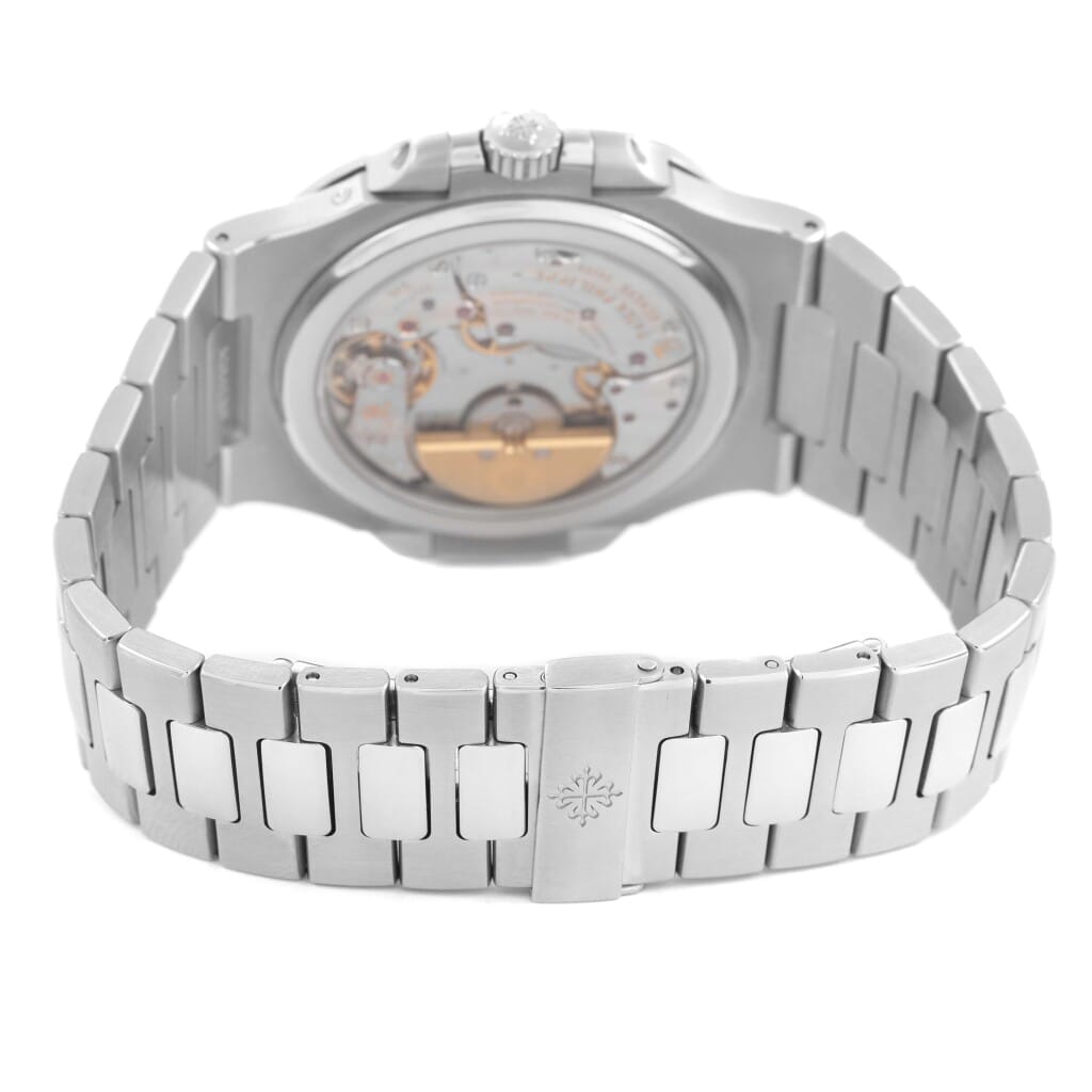 Nautilus (Reference 5712/1A-001). A 40mm stainless steel automatic wristwatch with date, moonphase, and power reserve. 2015