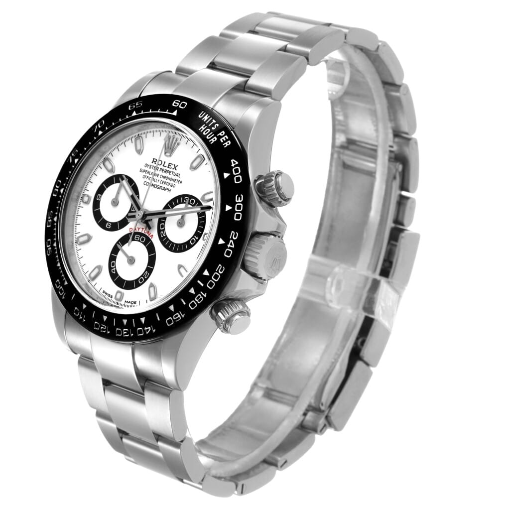 Cosmograph Daytona 'Panda' (Reference 116500LN). A 40mm stainless steel automatic wristwatch with chronograph. 2016