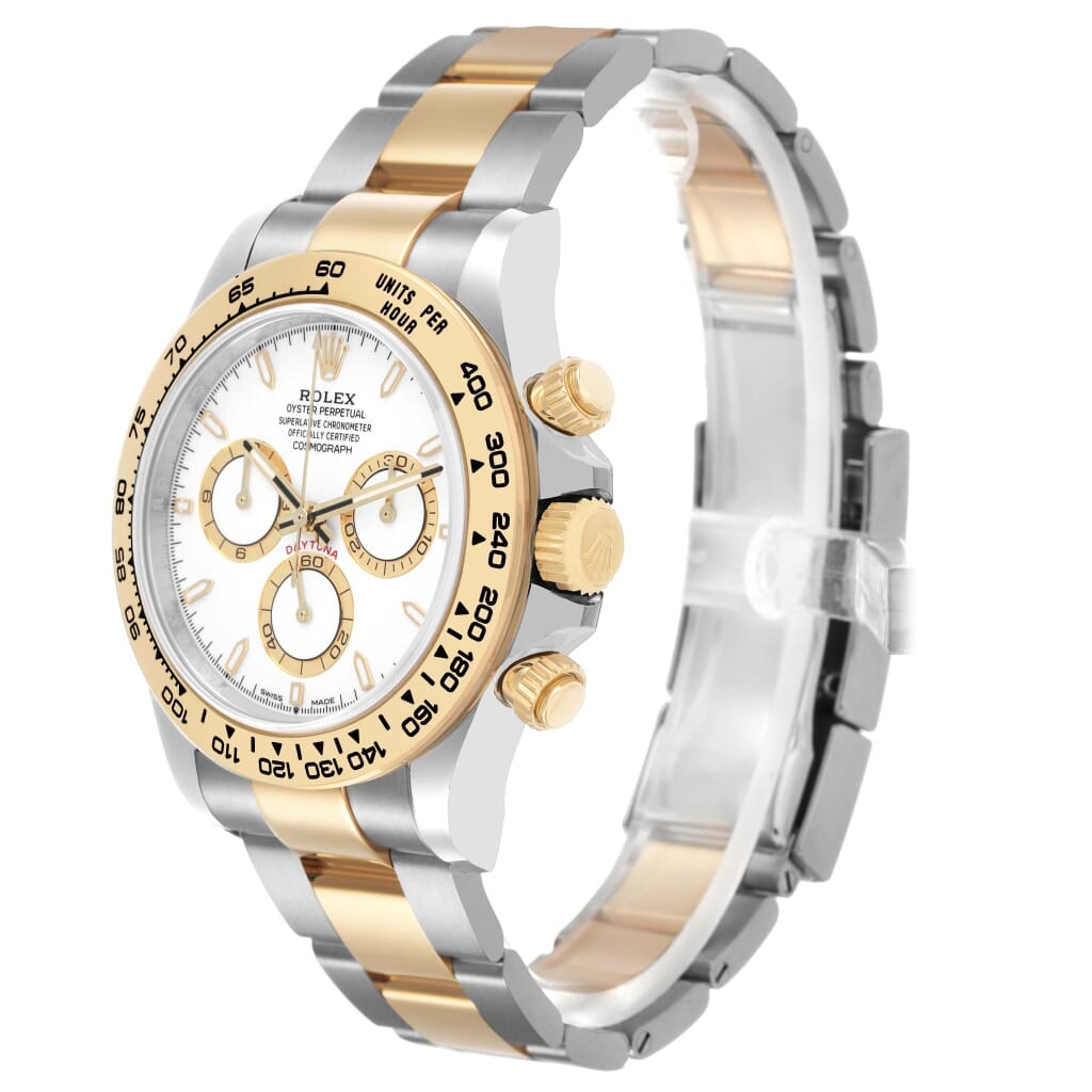 Cosmograph Daytona (Reference 126503). A 40mm stainless steel yellow gold automatic wristwatch with chronograph. 2023