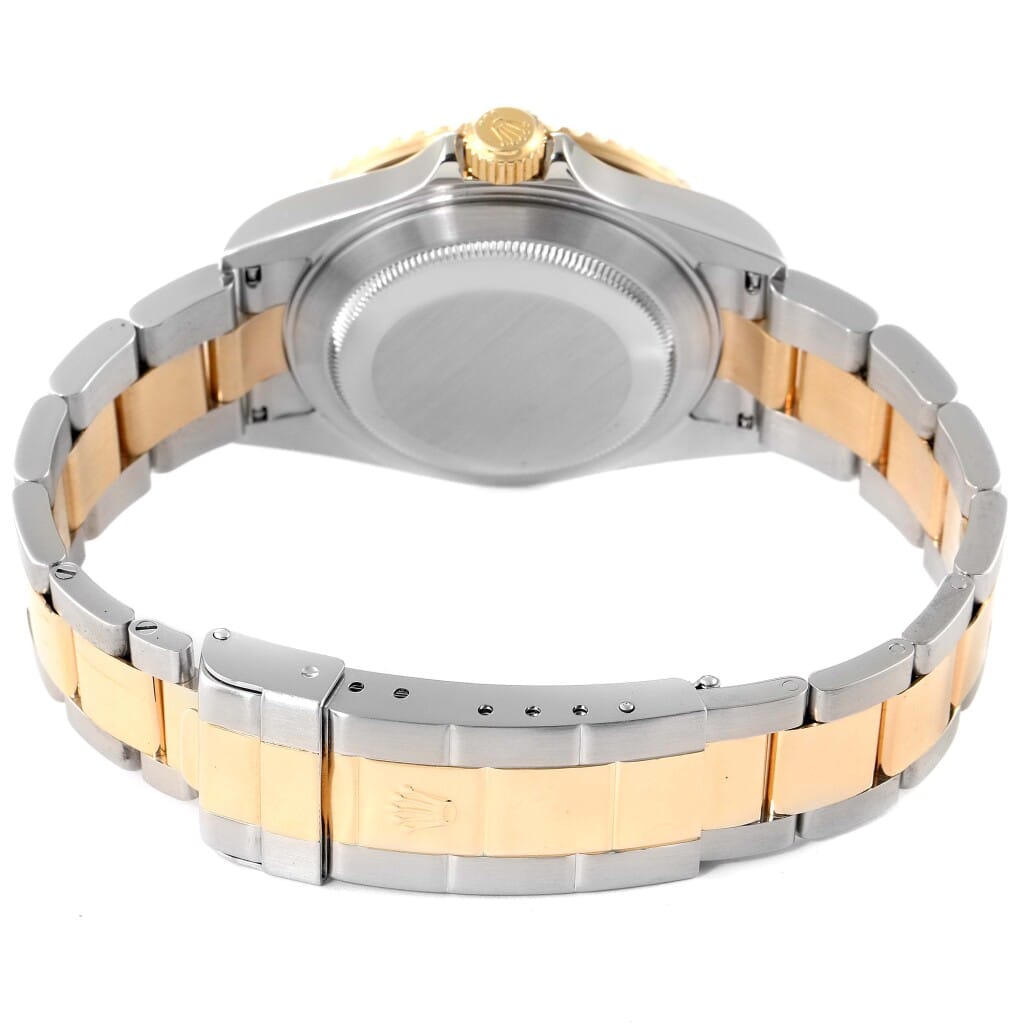 Submariner 'Serti' Dial (Reference 16613). A 40mm stainless steel yellow gold diamond & gem-set automatic wristwatch with date.
