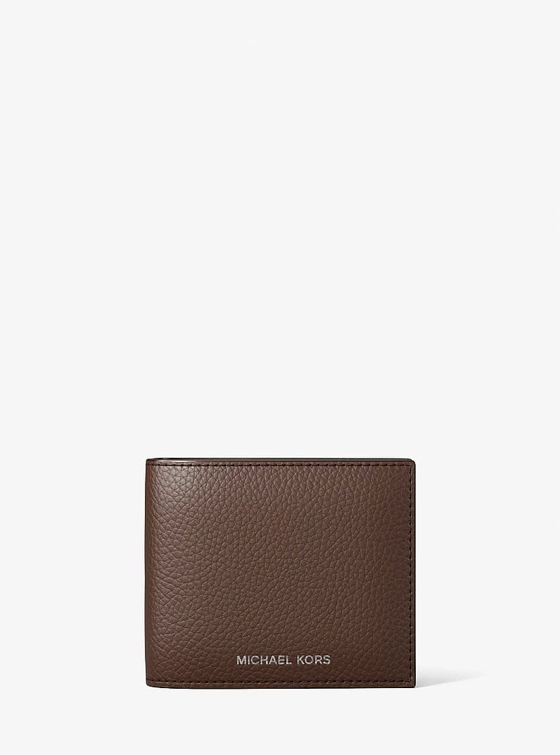Cooper Pebbled Leather Billfold Wallet With Passcase