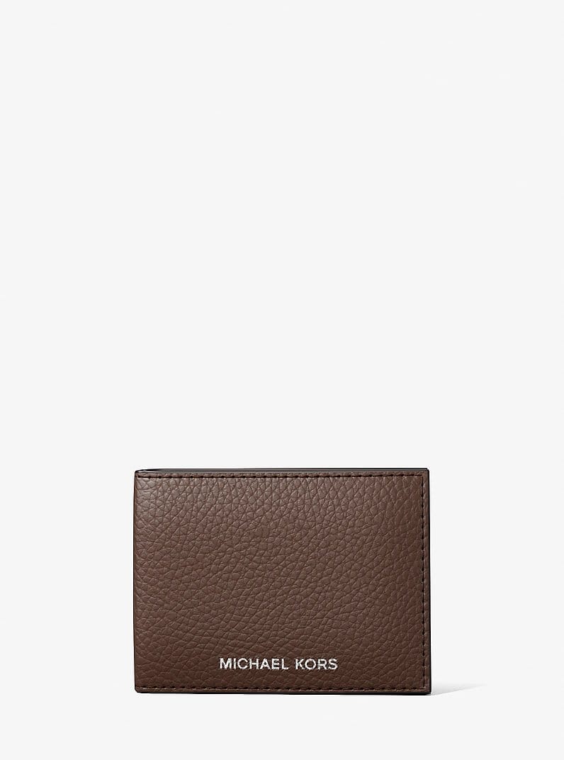 Cooper Pebbled Leather Billfold Wallet With Passcase