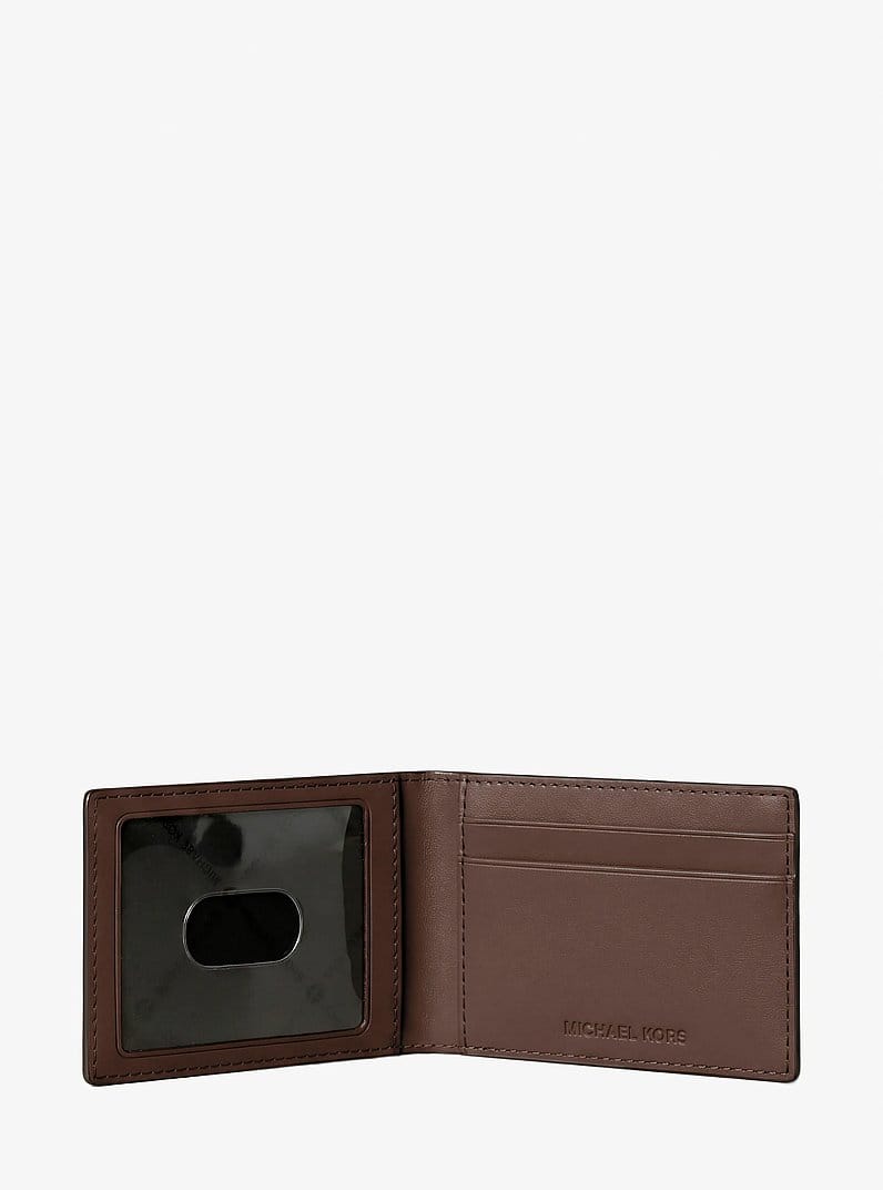 Cooper Pebbled Leather Billfold Wallet With Passcase