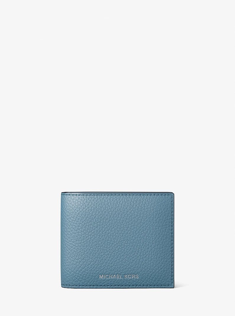 Cooper Pebbled Leather Billfold Wallet With Passcase