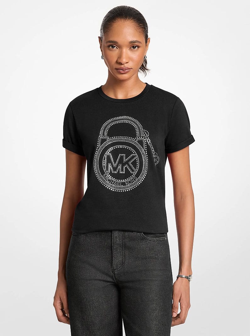Embellished Graphic Logo T-shirt