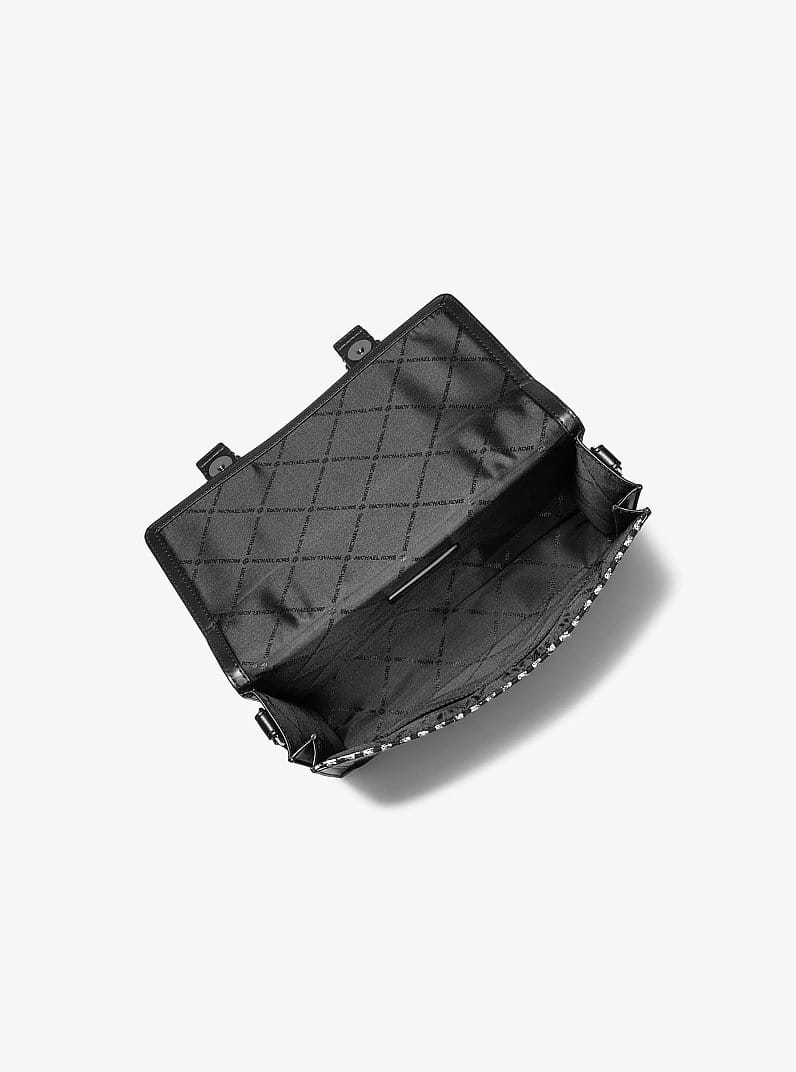 Cooper Houndstooth Trunk Crossbody Bag