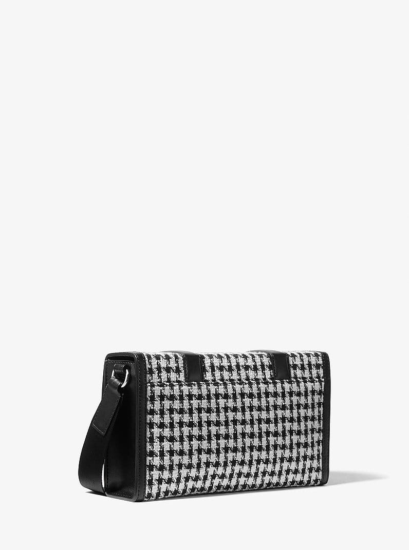 Cooper Houndstooth Trunk Crossbody Bag