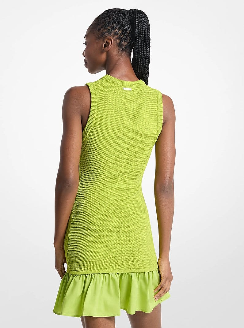 Ruffled Woven Mini Dress