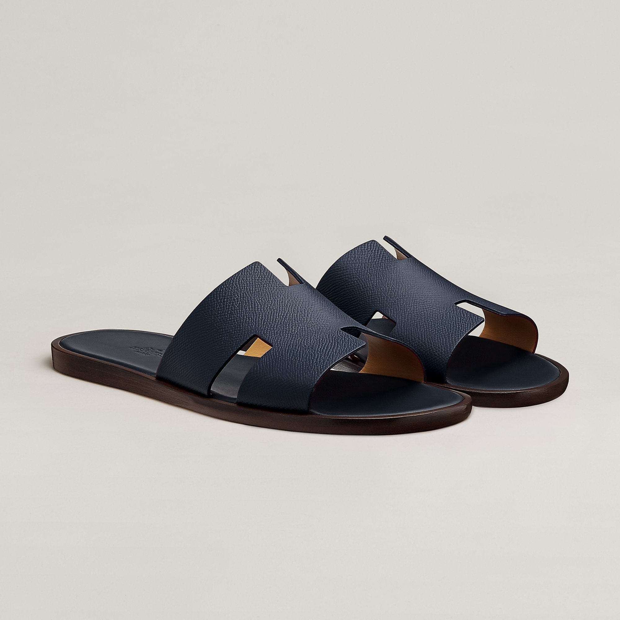 Hermes Izmir Sandal Noir - Navy