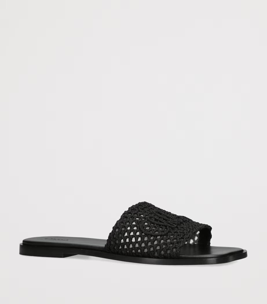 Chloé Crochet Soleil Slides