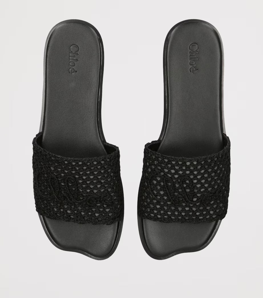 Chloé Crochet Soleil Slides