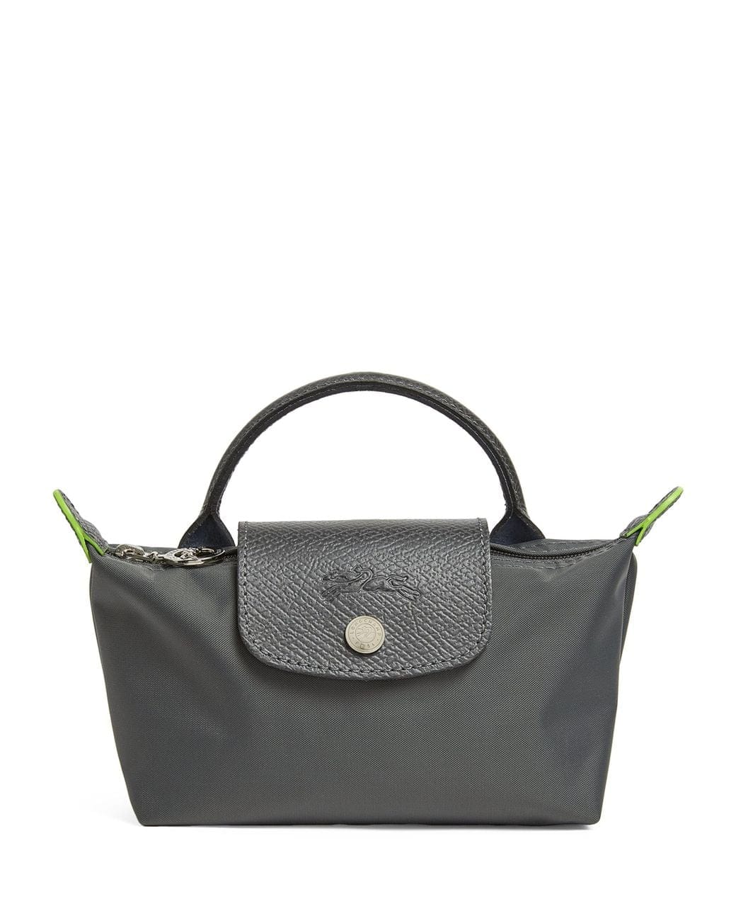 Longchamp Le Pliage Black Pouch With Handle Chestnut